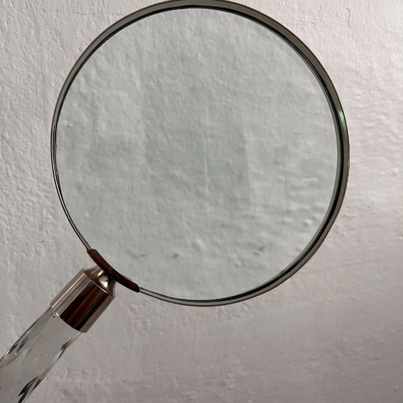 Large magnifying glass with crystal handle - Picture 4 of 8